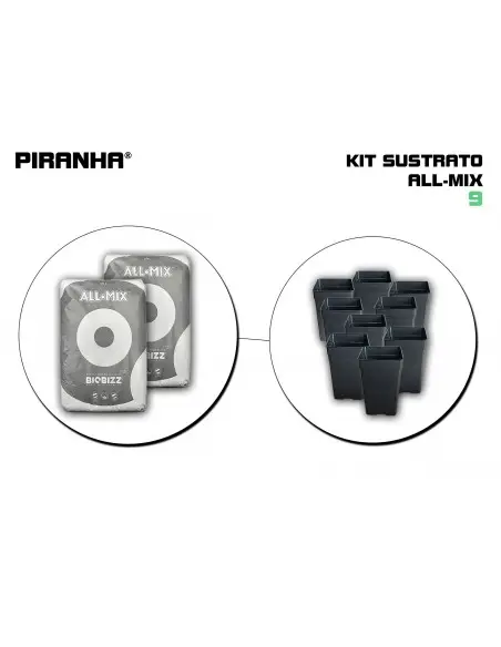Kit Maceta Sustrato 9 All Mix
