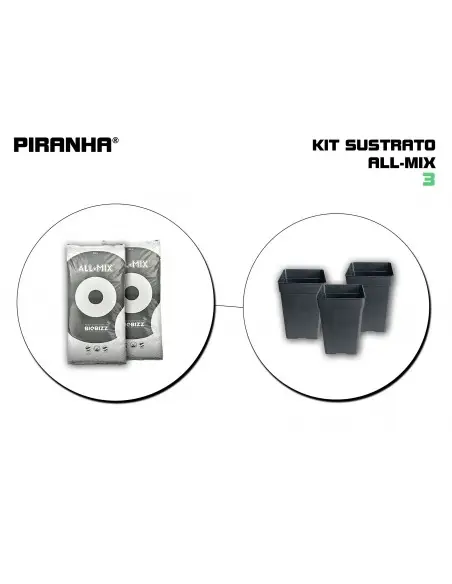 Kit Maceta Sustrato 3 All Mix