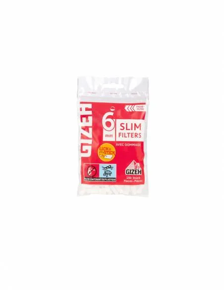 Filtro Gizeh Slim Rojo con...