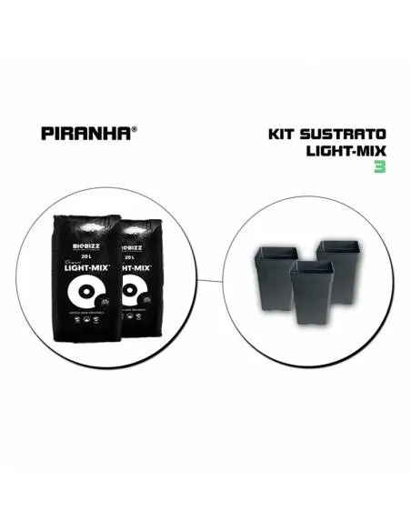 Kit Maceta Sustrato 3 Light...