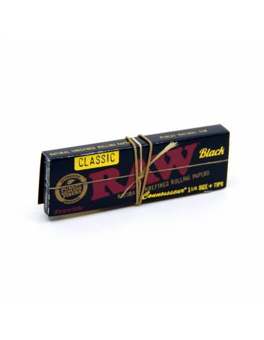 Papelillo RAW Black Connoisseur 1 1/4...