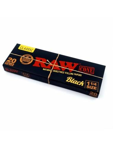 Cajita Conos RAW Black 1 1/4 (20u)