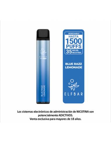 Vaporizador Elfbar P1500 Blue Razz...