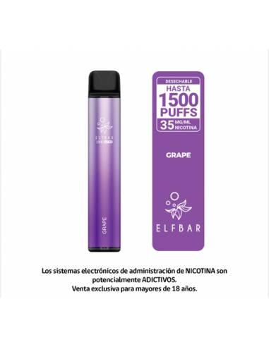 Vaporizador Elfbar P1500 Grape 3,5%