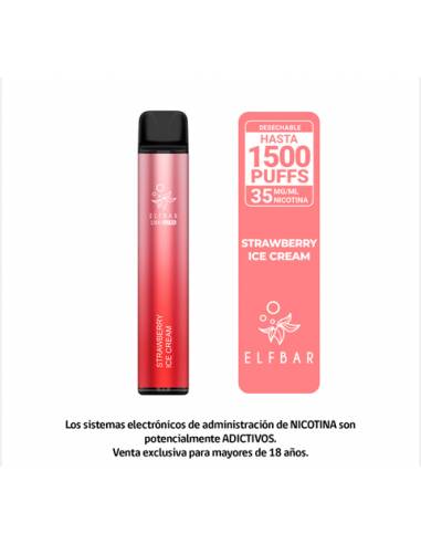 Vaporizador Elfbar P1500 Strawberry...