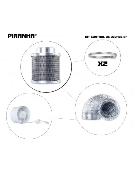 Kit Control de Olores 6''