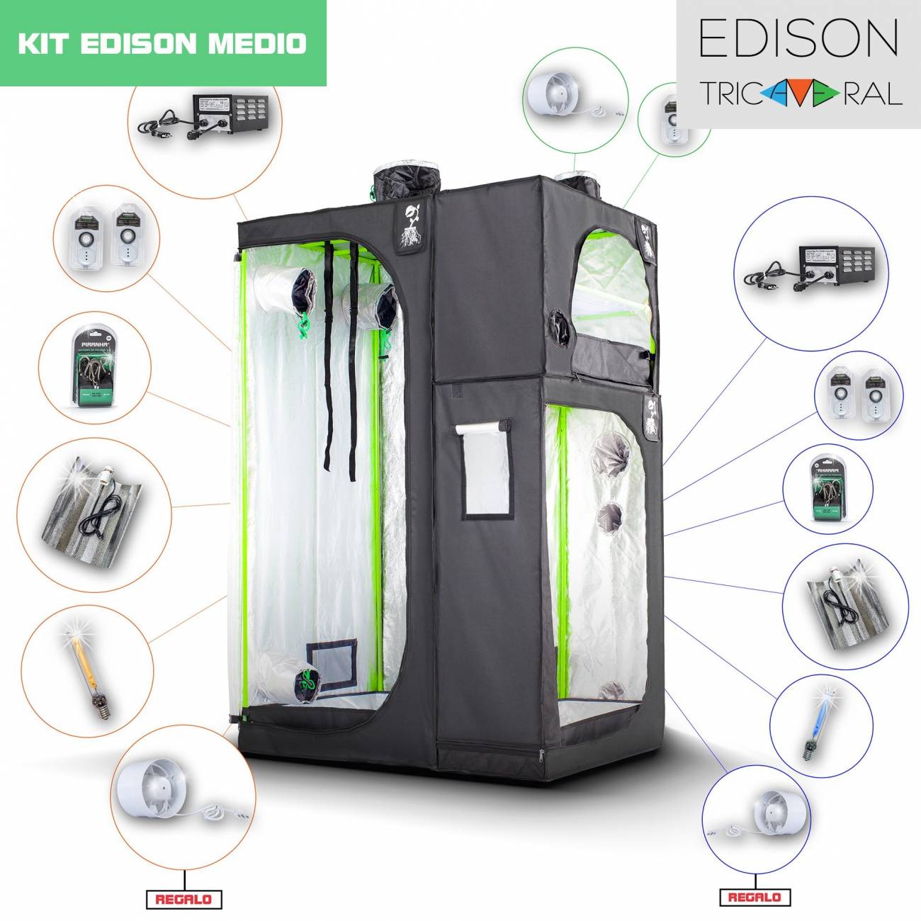 Kit Tricameral Edison Medio