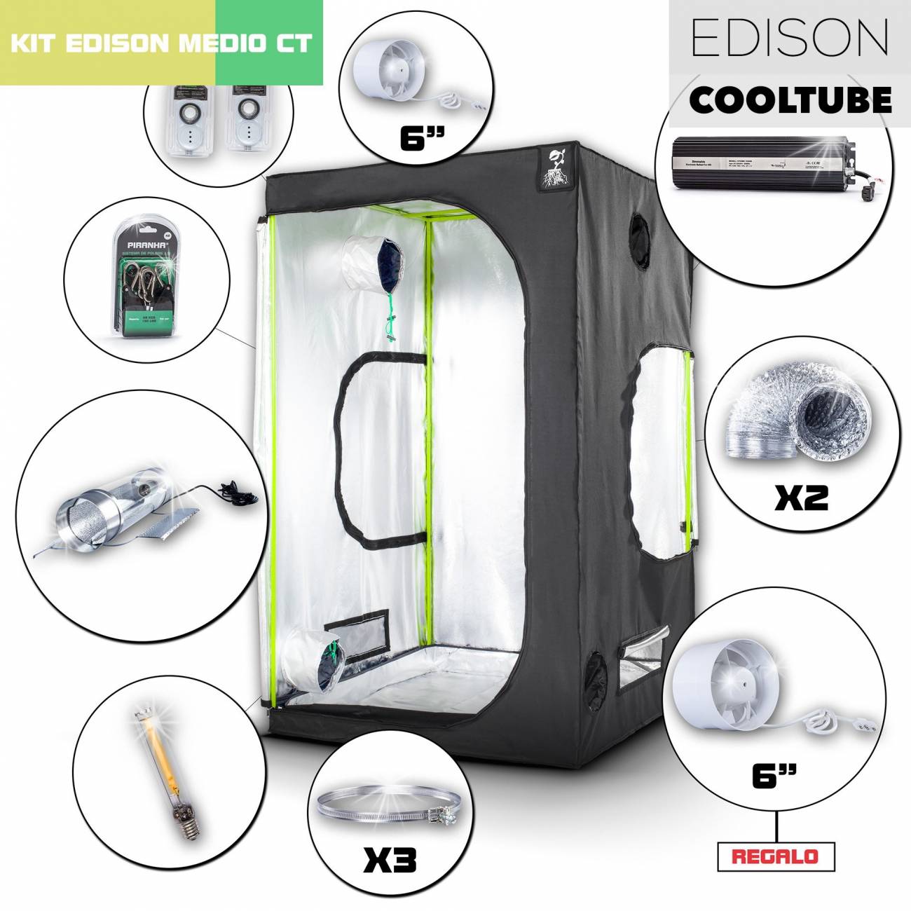 Kit Edison CoolTube 120 - 1000W Medio