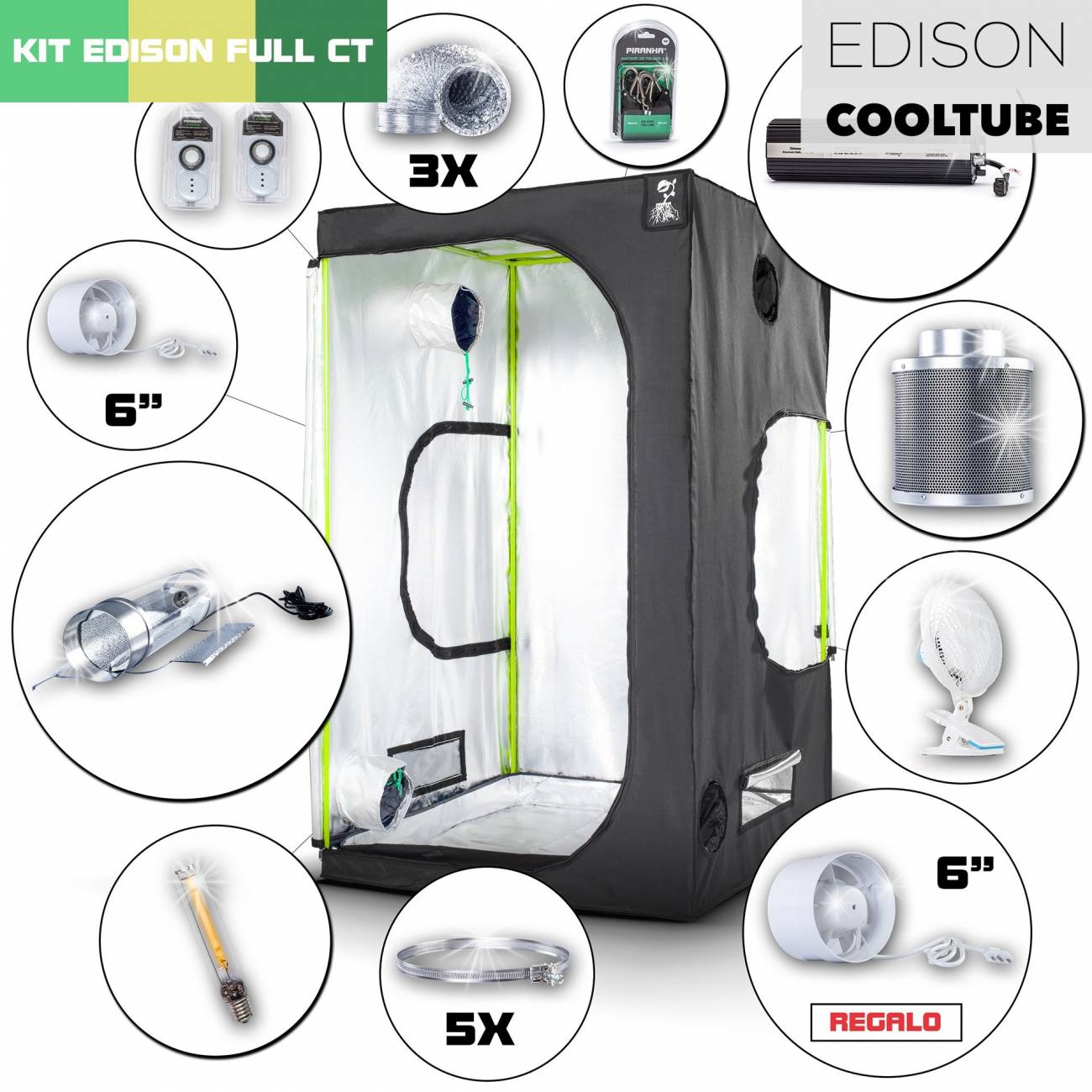 Kit Edison CoolTube 120 - 1000W Completo