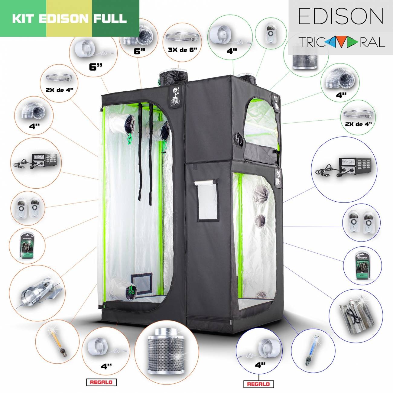Kit Tricameral Edison Cooltube Completo