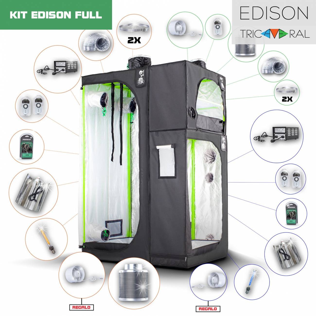 Kit Tricameral Edison Completo